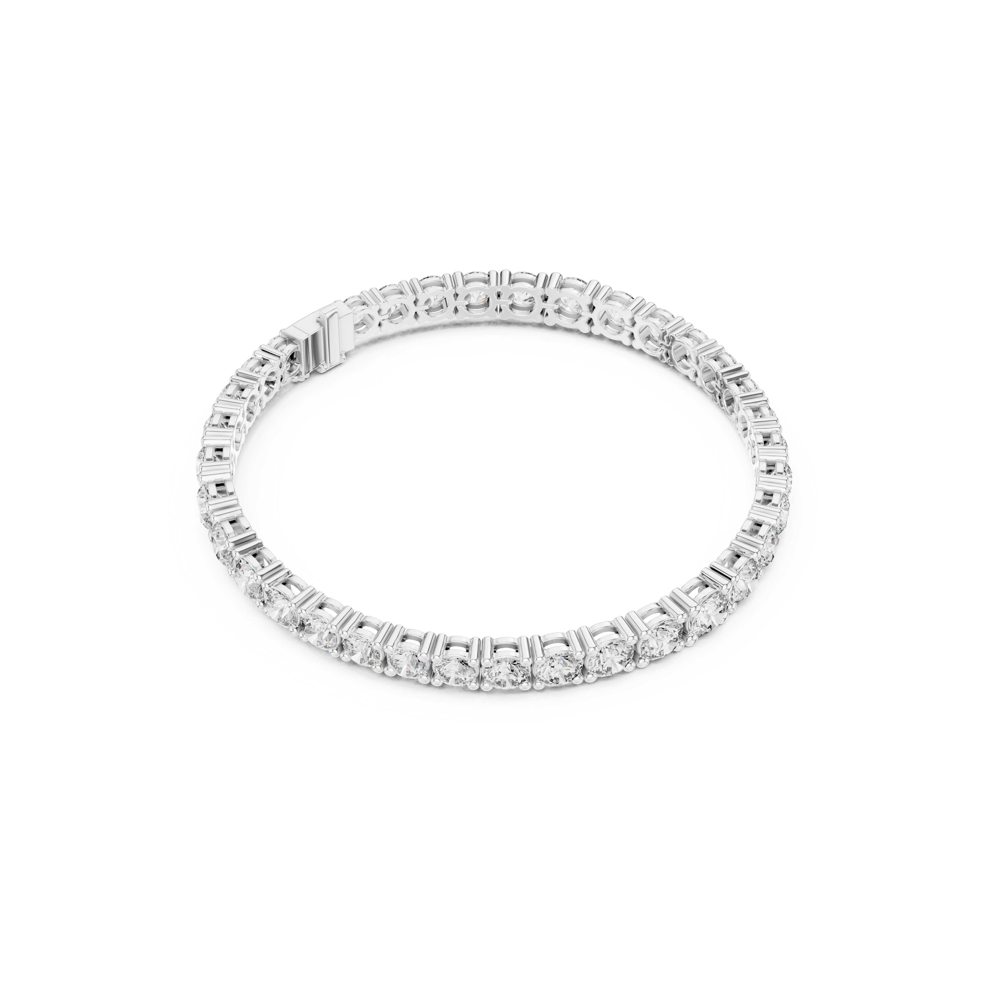 Gold 13 Ct Round Lab Grown Diamond Toine Bracelet