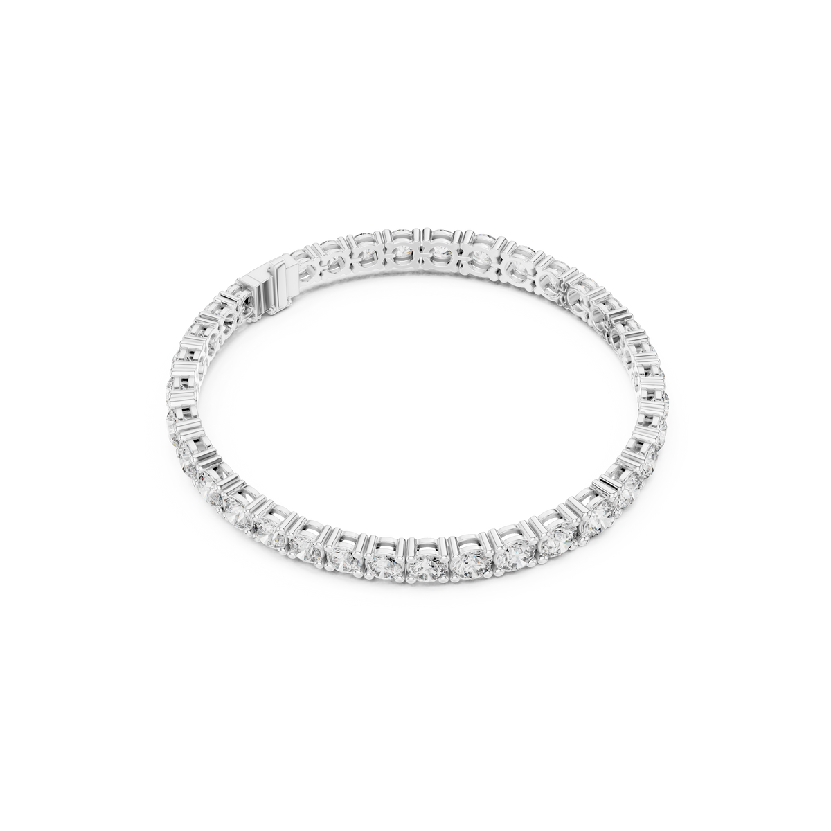 Gold 13 Ct Round Lab Grown Diamond Toine Bracelet