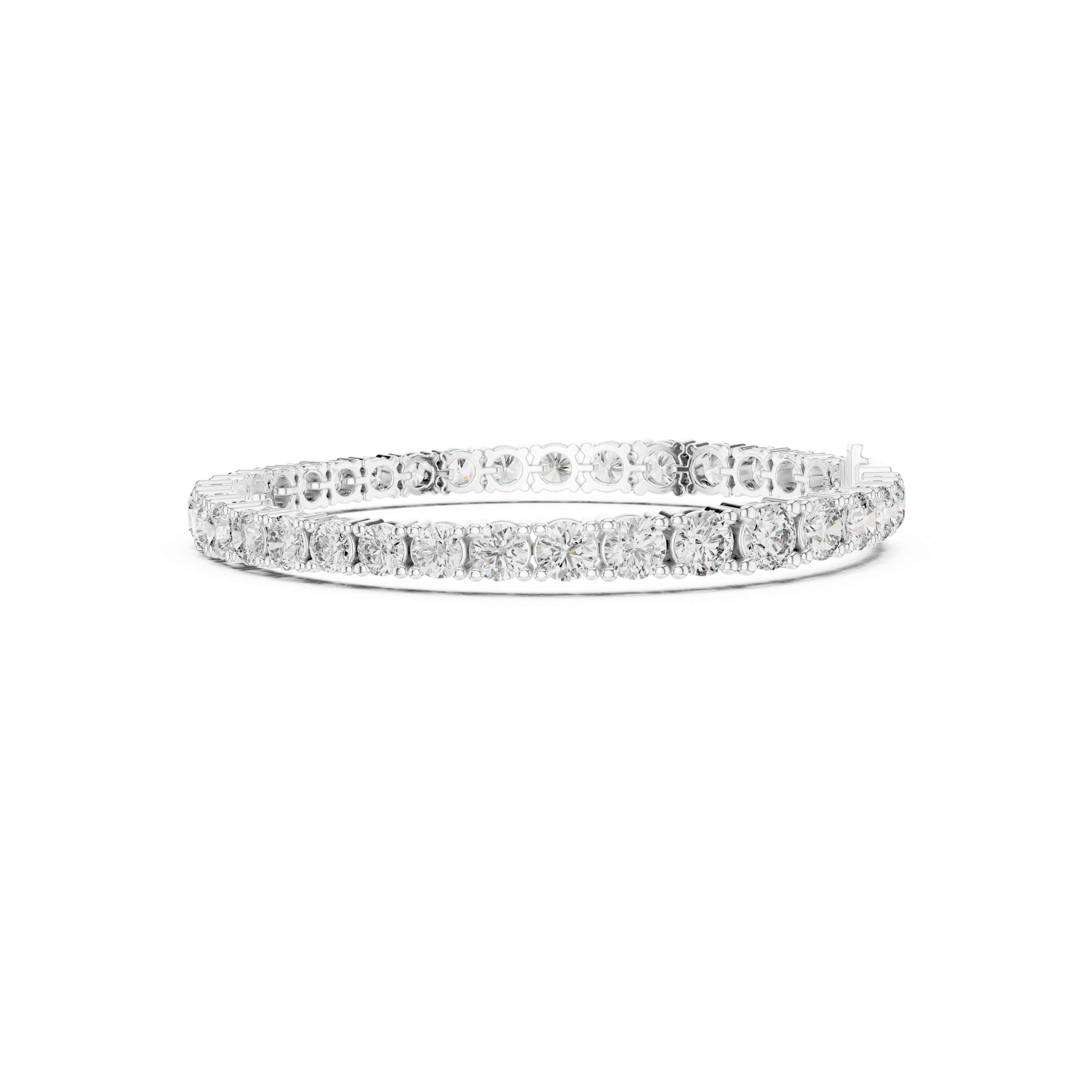 Gold 13 Ct Round Lab Grown Diamond Toine Bracelet