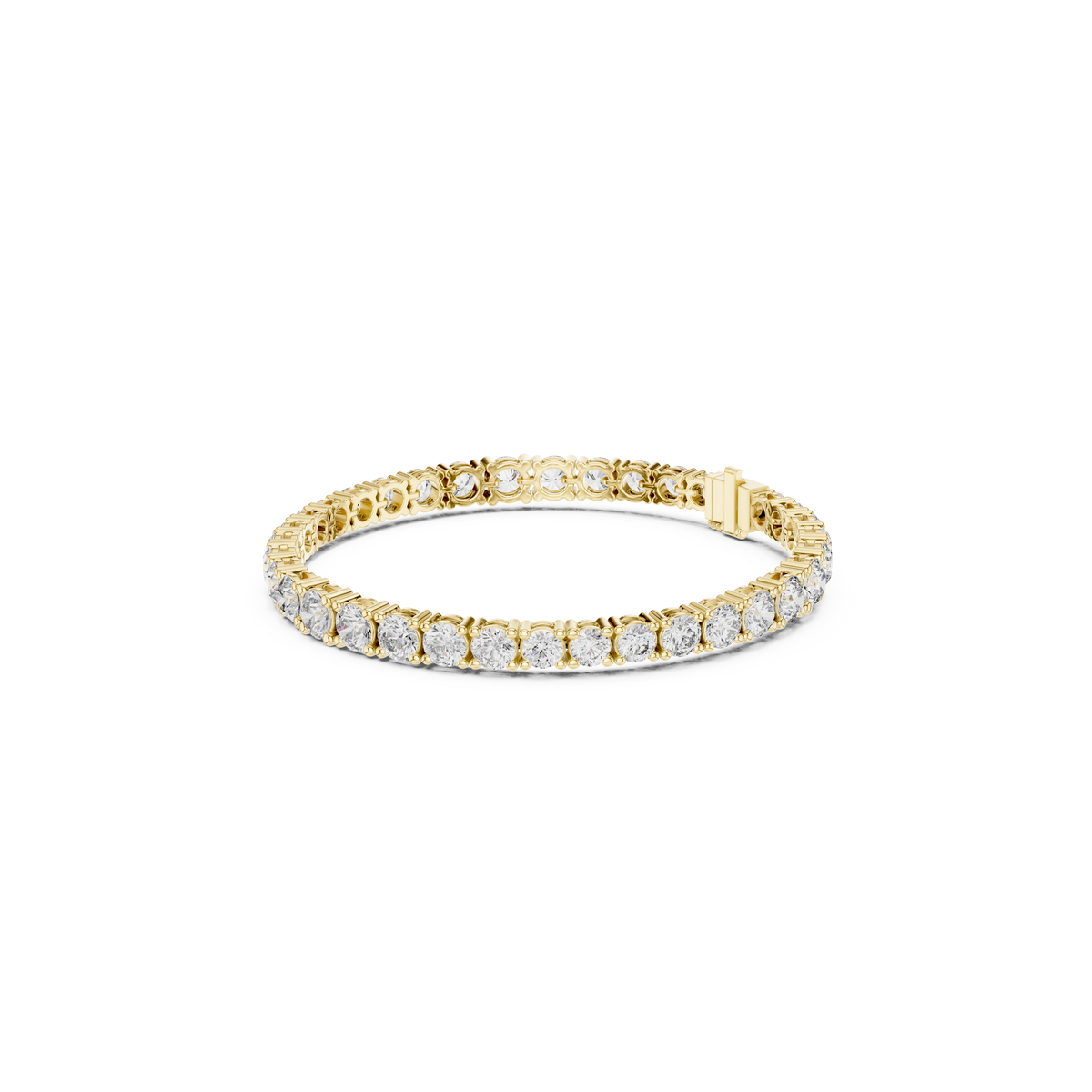 Gold 13 Ct Round Lab Grown Diamond Toine Bracelet