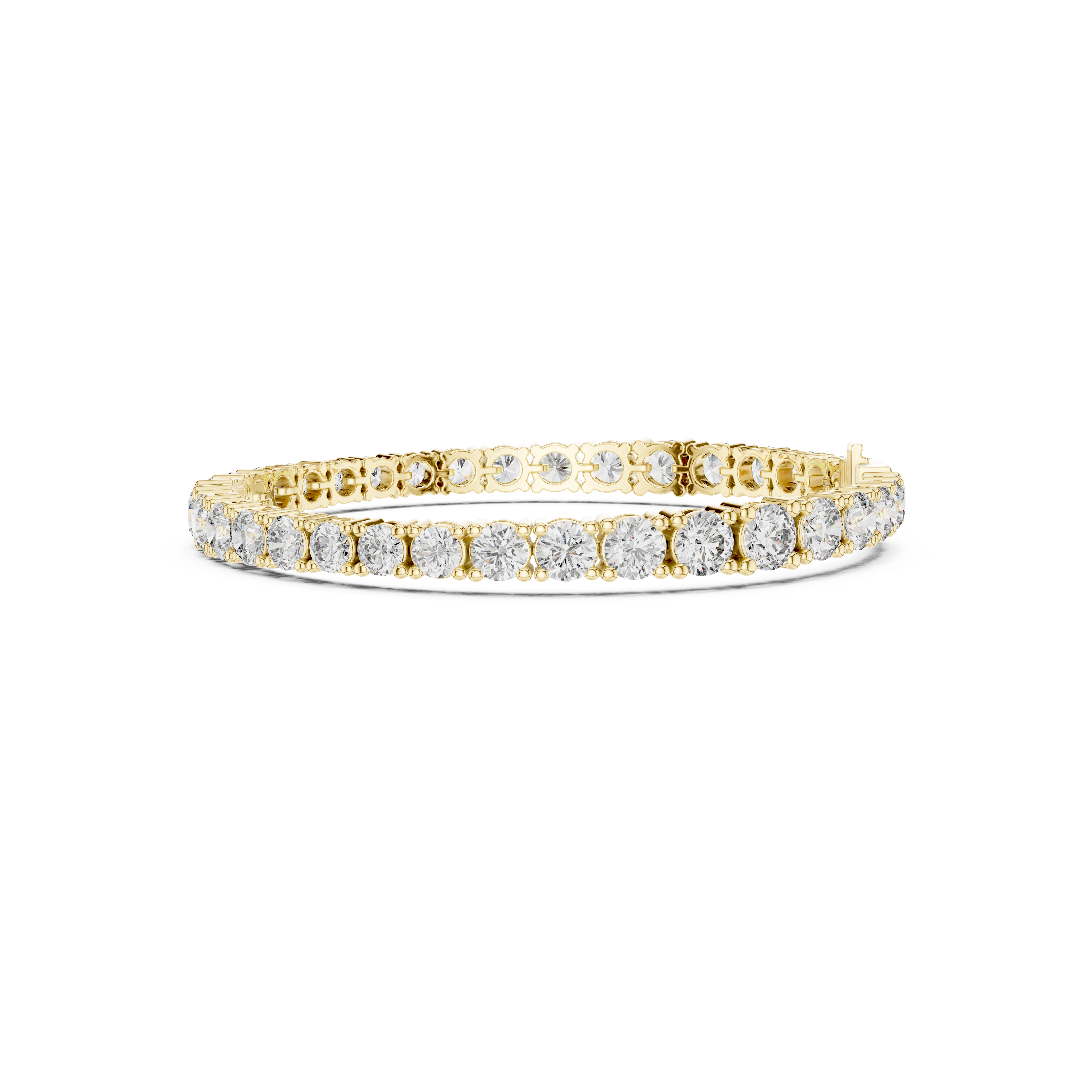 Gold 13 Ct Round Lab Grown Diamond Toine Bracelet