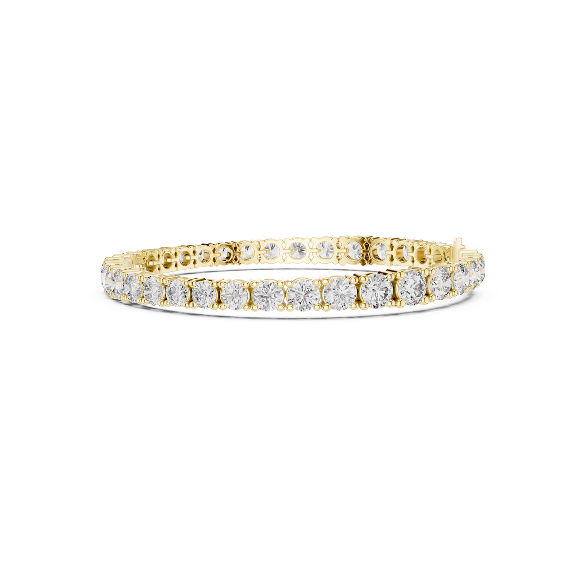 Gold 13 Ct Round Lab Grown Diamond Toine Bracelet