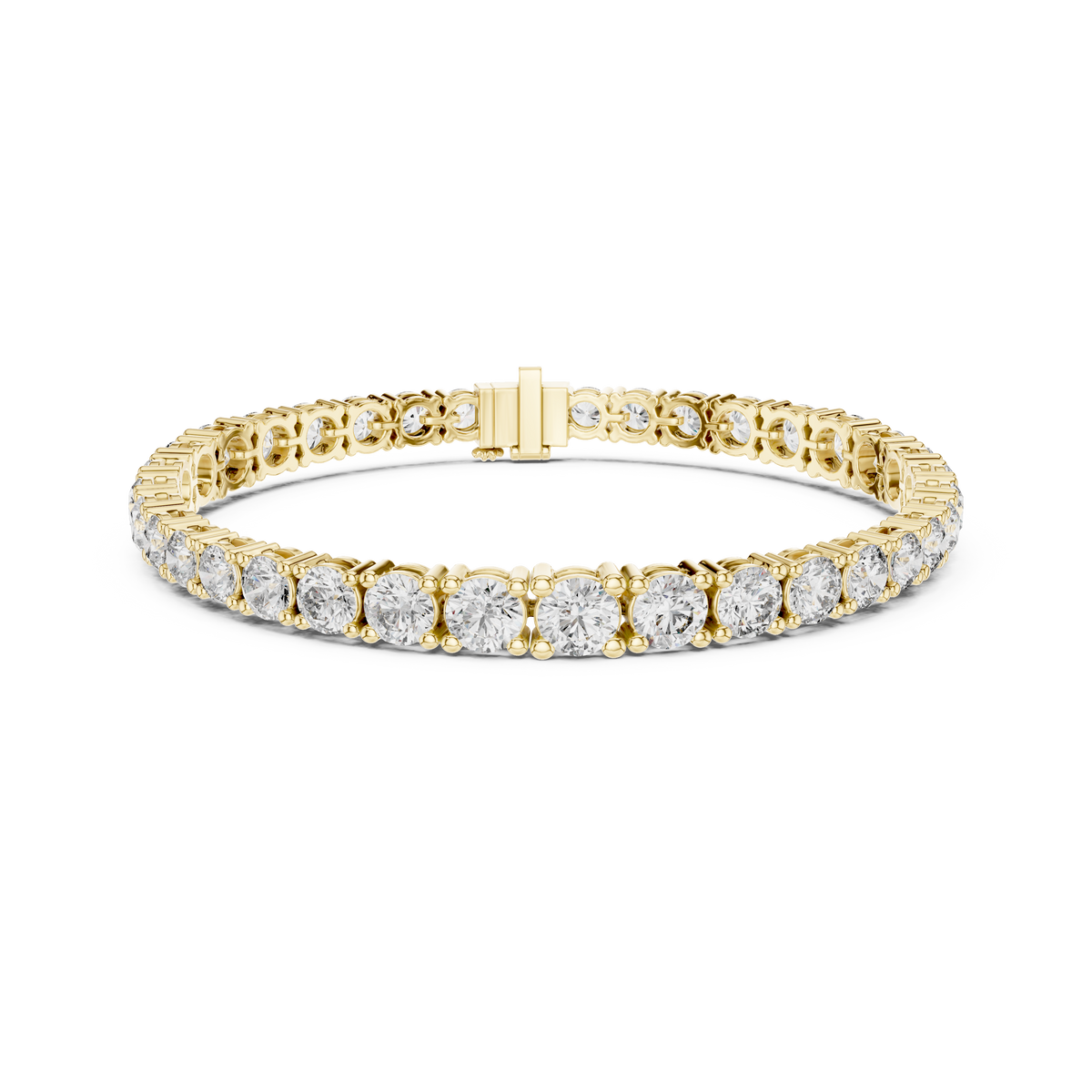 Gold 13 Ct Round Lab Grown Diamond Toine Bracelet