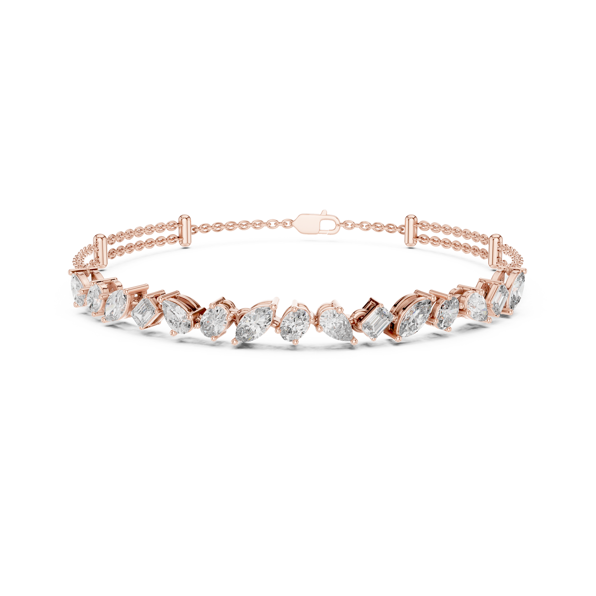Gold 1Ct Mixed Shape Lab Grown Diamond Adriel Bracelet