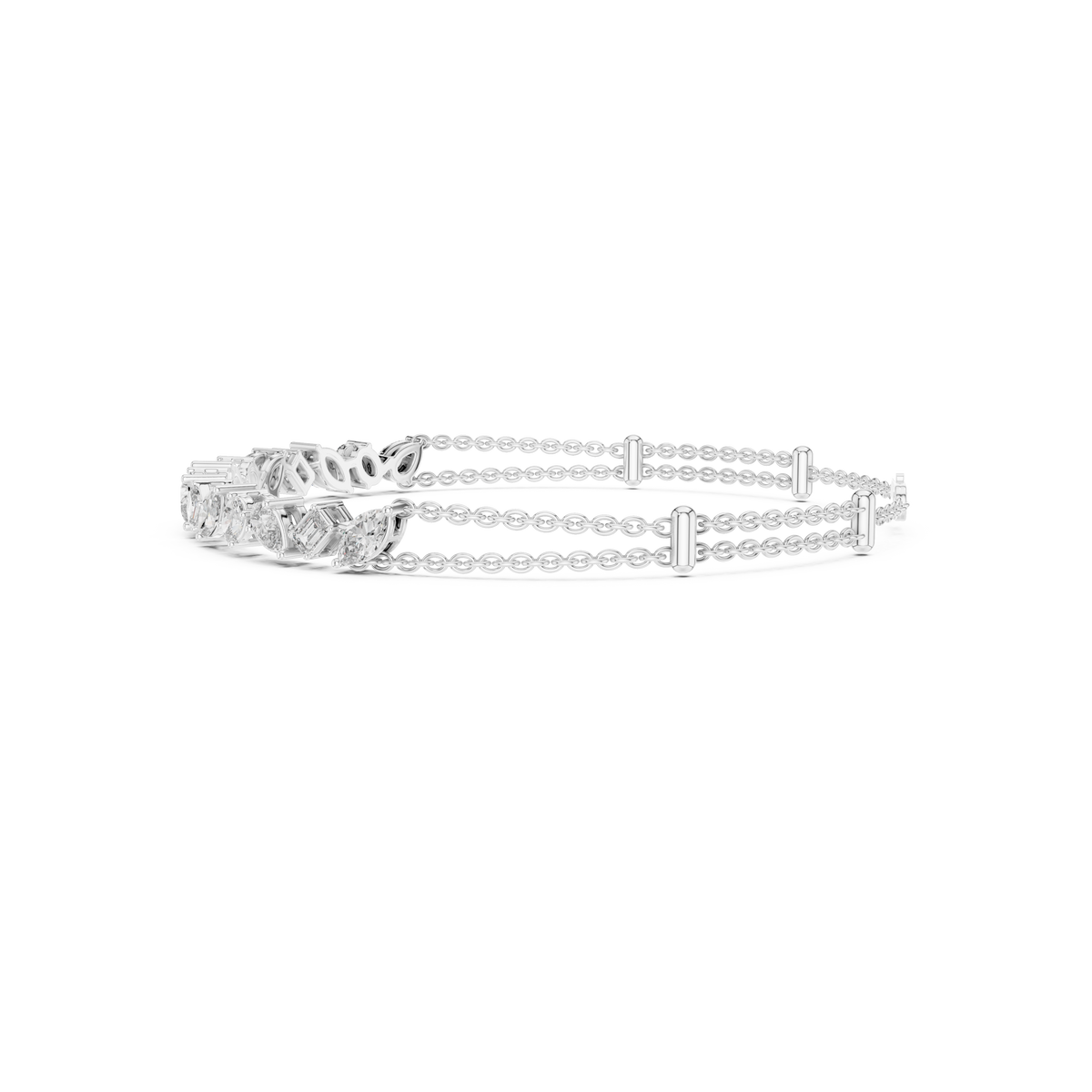 Gold 1Ct Mixed Shape Lab Grown Diamond Adriel Bracelet