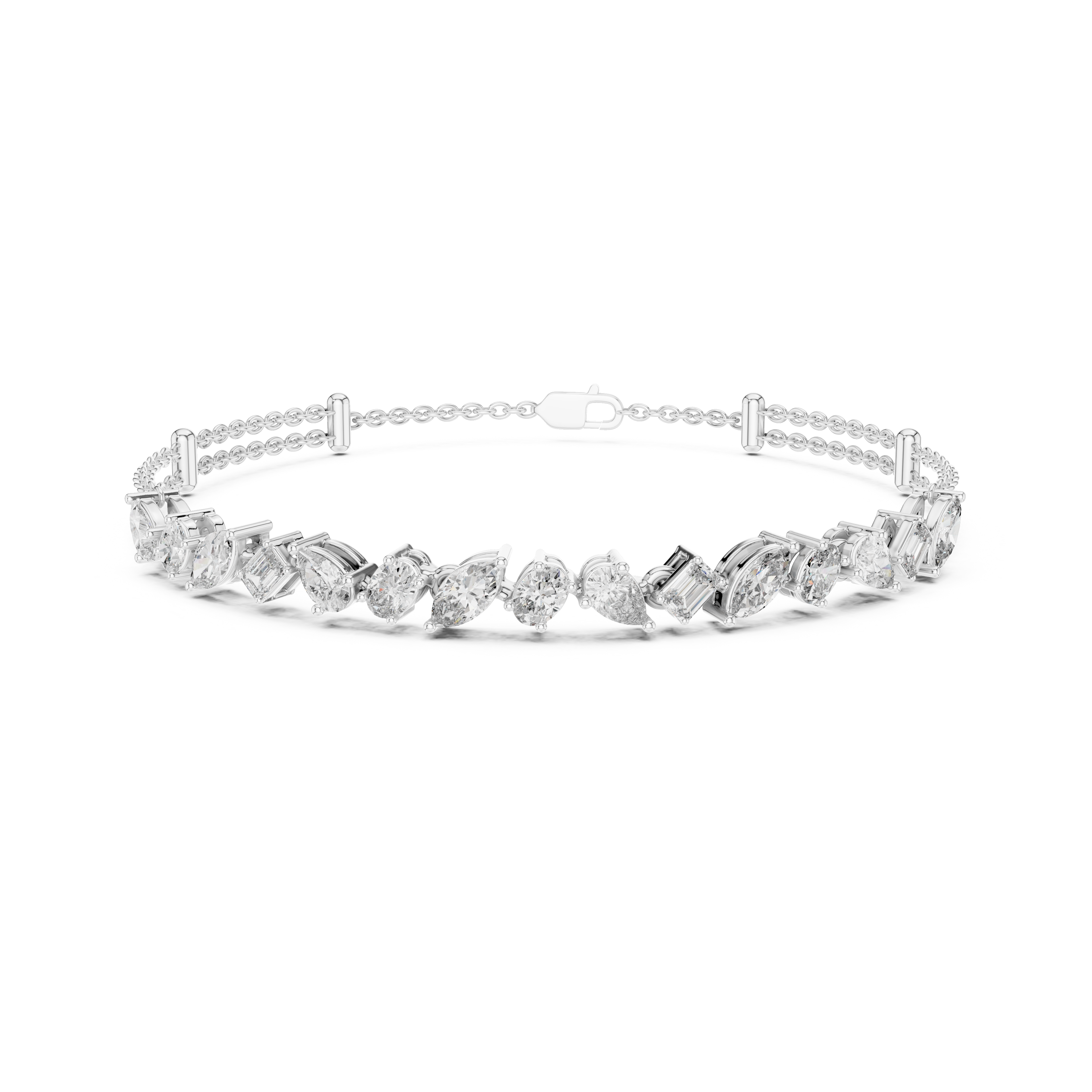 Gold 1Ct Mixed Shape Lab Grown Diamond Adriel Bracelet