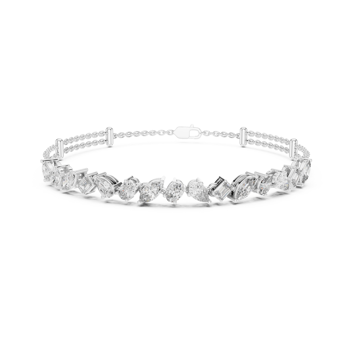Gold 1Ct Mixed Shape Lab Grown Diamond Adriel Bracelet