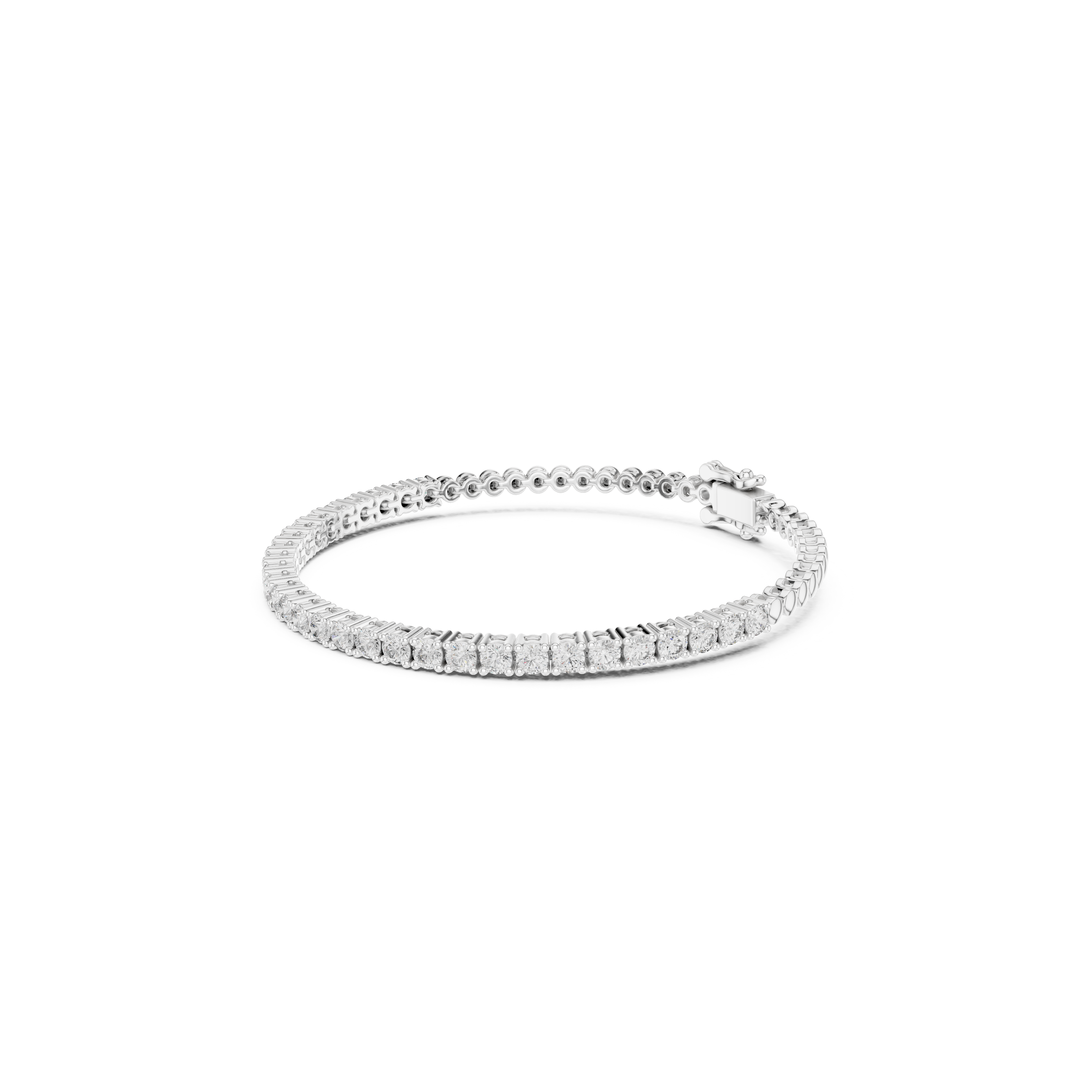 Gold 6Ct Classic Tennis Round Lab Grown Diamond Moana Bracelet