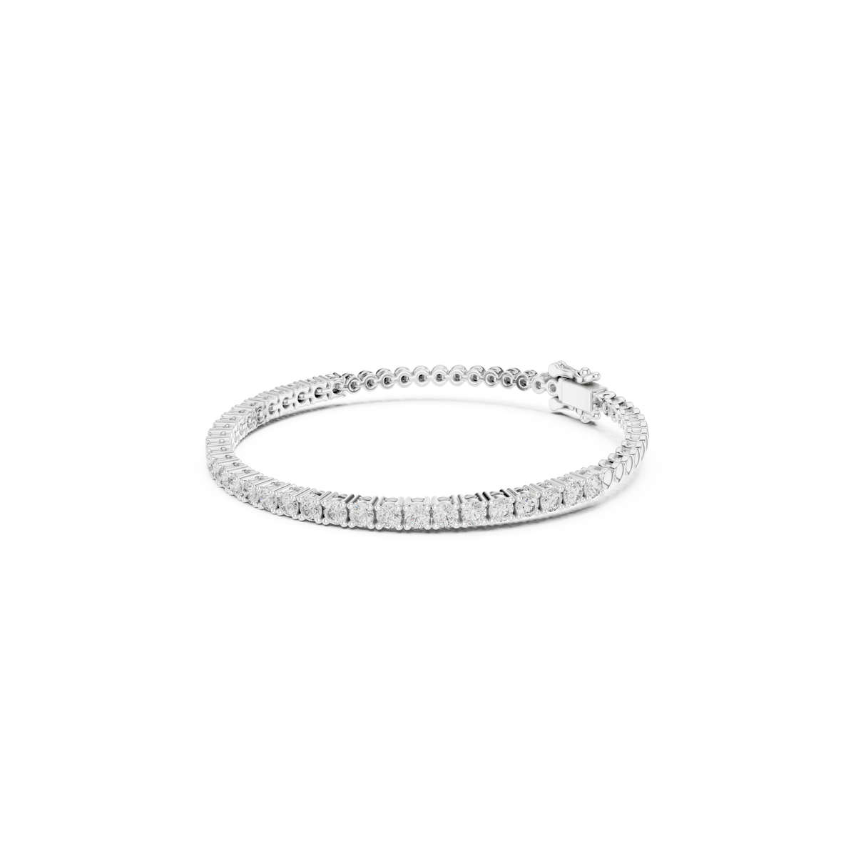 Gold 6Ct Classic Tennis Round Lab Grown Diamond Moana Bracelet