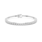 Gold 6Ct Classic Tennis Round Lab Grown Diamond Moana Bracelet