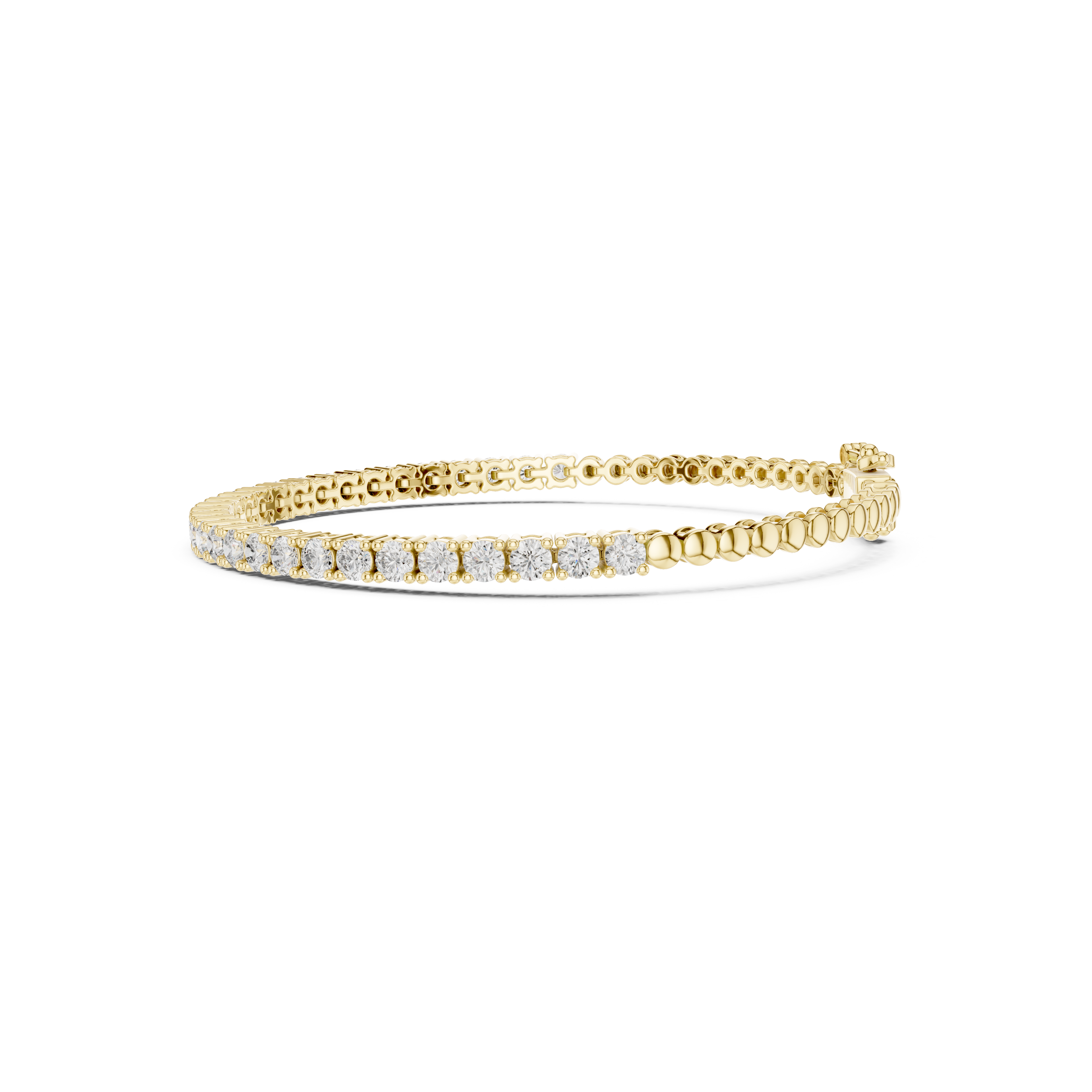 Gold 6Ct Classic Tennis Round Lab Grown Diamond Moana Bracelet