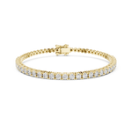 Gold 6Ct Classic Tennis Round Lab Grown Diamond Moana Bracelet