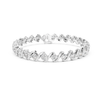 Gold 6Ct Round Cut Lab Grown Diamond Tennis Vorex Bracelet