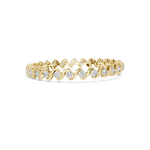 Gold 6Ct Round Cut Lab Grown Diamond Tennis Vorex Bracelet