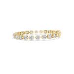 Gold 10Ct Tennis Round Lab Grown Diamond Olga Bracelet