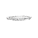 Gold 9Ct Emerald Lab Grown Diamond Tennis Koa Bracelet