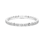 Gold 9Ct Emerald Lab Grown Diamond Tennis Koa Bracelet