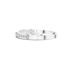 Gold 3 5Ct Round Lab Grown Diamond Caleb Bangle Bracelet