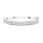 Gold 3 5Ct Round Lab Grown Diamond Caleb Bangle Bracelet