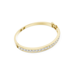 Gold 3 5Ct Round Lab Grown Diamond Caleb Bangle Bracelet