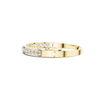 Gold 3 5Ct Round Lab Grown Diamond Caleb Bangle Bracelet