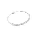 Gold 2Ct Half Tennis Round Lab Grown Diamond Tess Bracelet