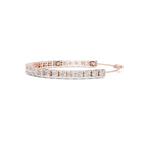 Gold 8Ct Full Tennis Round Lab Grown Diamond Zelda Bracelet