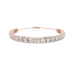 Gold 8Ct Full Tennis Round Lab Grown Diamond Zelda Bracelet