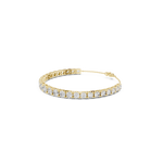 Gold 8Ct Full Tennis Round Lab Grown Diamond Zelda Bracelet