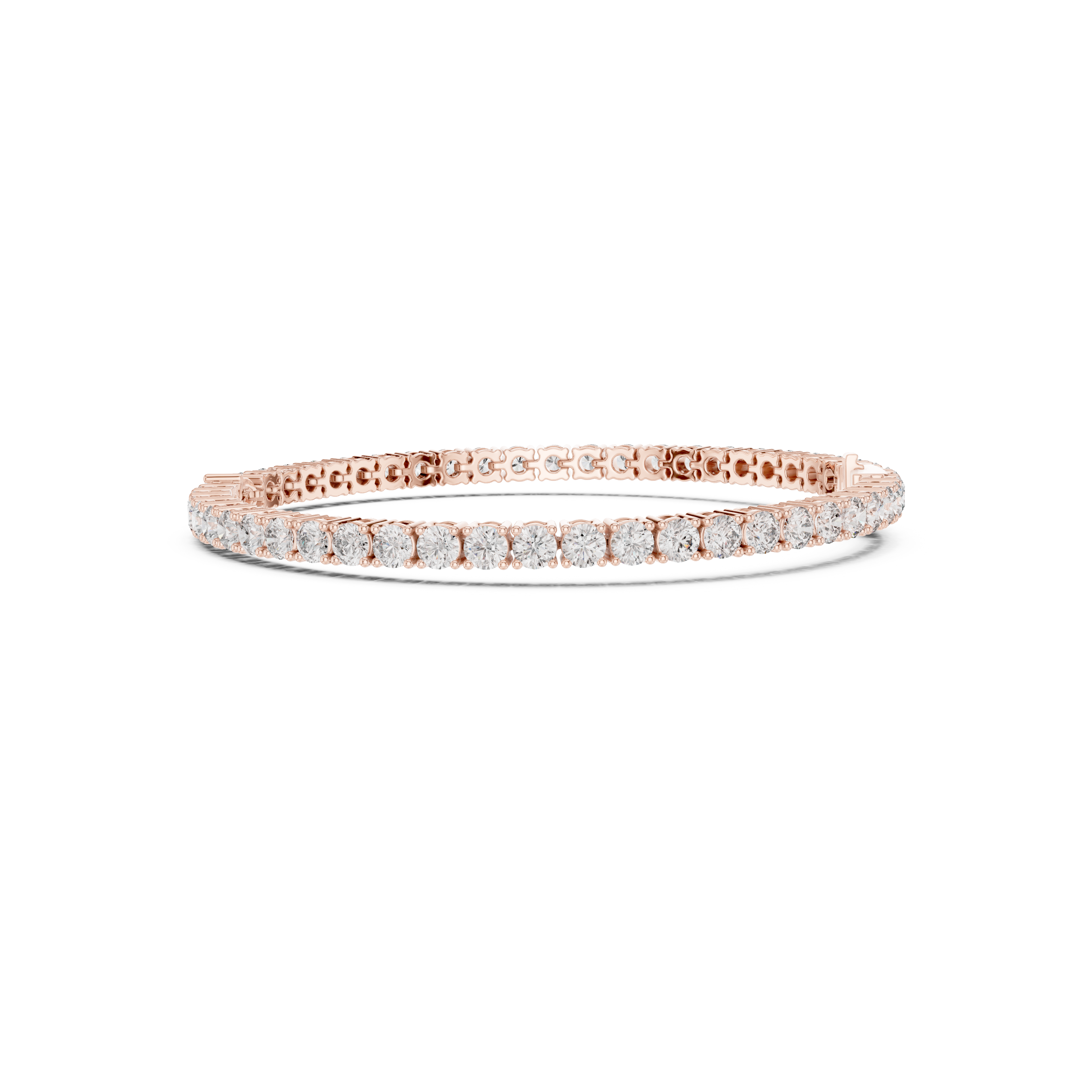 Gold 6Ct Pear Accent Round Tennis Lab Grown Diamond Chiara Bracelet