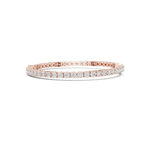 Gold 6Ct Pear Accent Round Tennis Lab Grown Diamond Chiara Bracelet