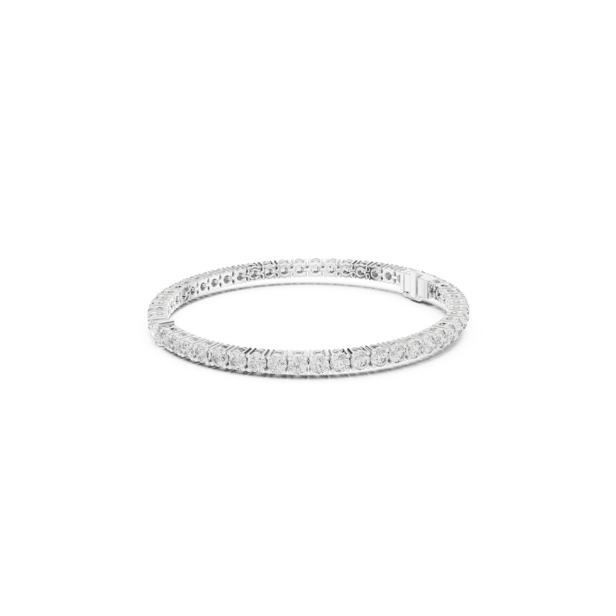 Gold 6Ct Pear Accent Round Tennis Lab Grown Diamond Chiara Bracelet