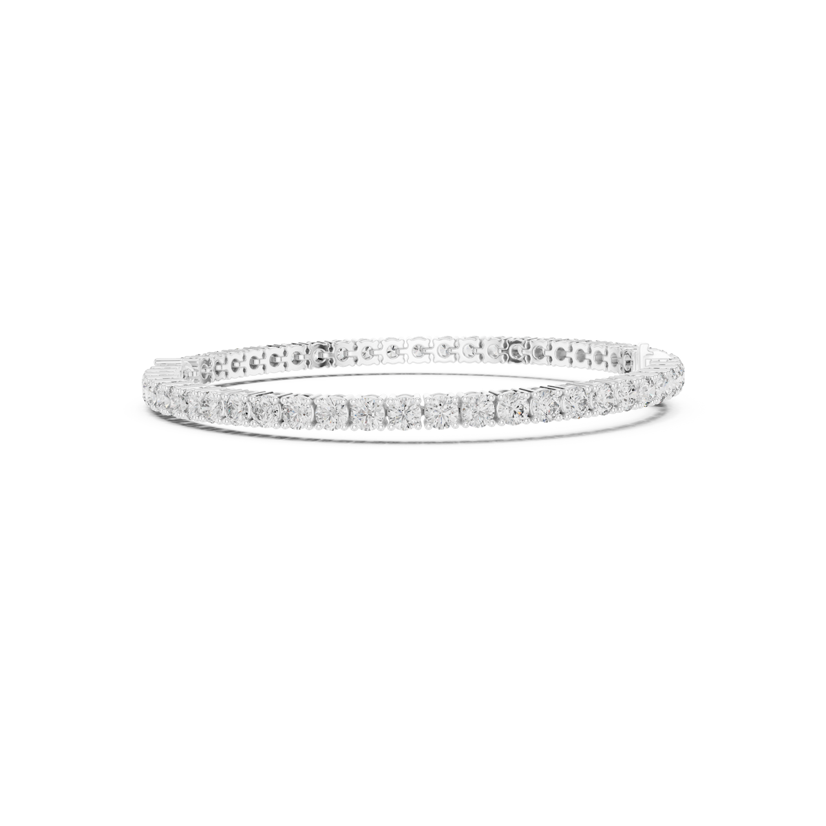 Gold 6Ct Pear Accent Round Tennis Lab Grown Diamond Chiara Bracelet