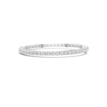 Gold 6Ct Pear Accent Round Tennis Lab Grown Diamond Chiara Bracelet