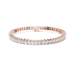 Gold 8Ct Marquise Tennis Lab Grown Diamond Berta Bracelet