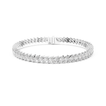 Gold 8Ct Marquise Tennis Lab Grown Diamond Berta Bracelet