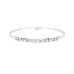 Gold 1 5Ct Tennis Chain Multi Lab Grown Diamond Saba Bracelet