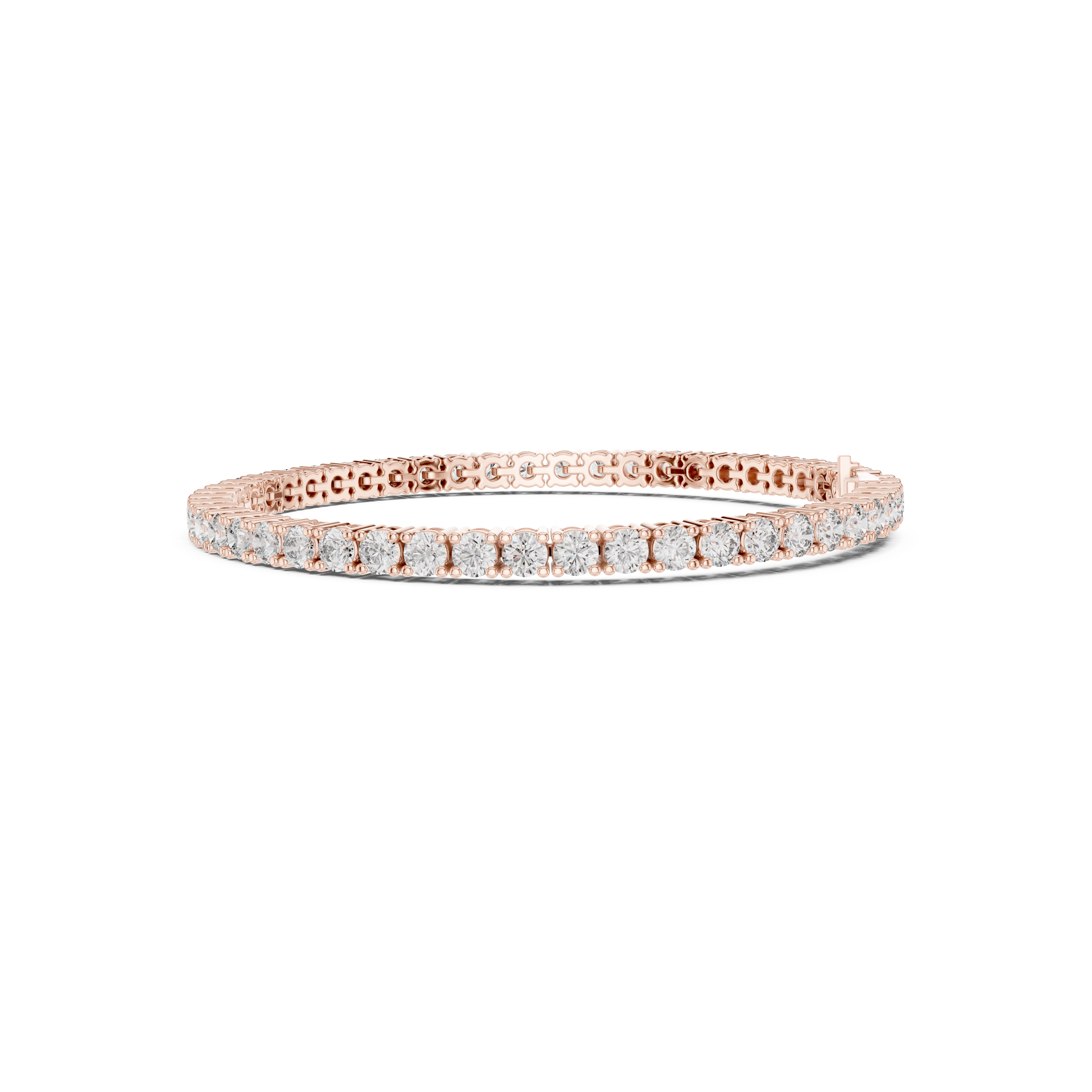 Gold 7Ct Tennis Round Lab Grown Diamond Helen Bracelet