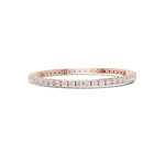 Gold 7Ct Tennis Round Lab Grown Diamond Helen Bracelet