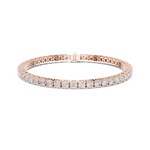 Gold 7Ct Tennis Round Lab Grown Diamond Helen Bracelet