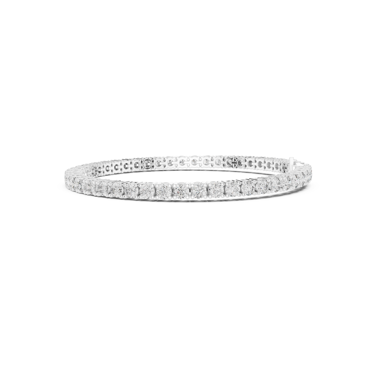 Gold 7Ct Tennis Round Lab Grown Diamond Helen Bracelet