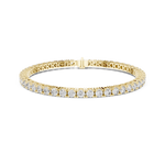 Gold 7Ct Tennis Round Lab Grown Diamond Helen Bracelet