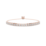 Gold 6Ct Round Tennis Lab Grown Diamond Diana Light Weight Bracelet