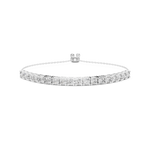 Gold 6Ct Round Tennis Lab Grown Diamond Diana Light Weight Bracelet