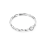 Gold 4Ct Oval Solitaire Cordel Lab Grown Diamond Bracelet