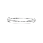 Gold 4Ct Oval Solitaire Cordel Lab Grown Diamond Bracelet