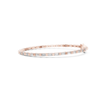 Gold 3 7Ct Baguette Line Lab Grown Diamond Leonor Bracelet