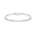 Gold 3 7Ct Baguette Line Lab Grown Diamond Leonor Bracelet