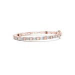 Gold 9Ct Emerald Cut Lab Grown Diamond Naomi Bracelet