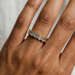 Gold Eternity Baguette Band Lab Grown Diamond Azora Ring